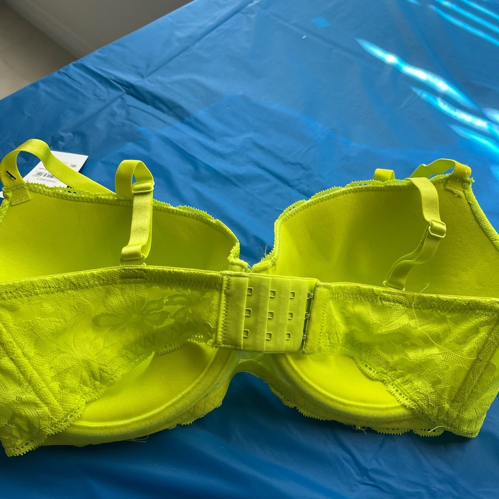 NWT 34B bright yellow wired bra light pad 1399 - Picture 4 of 6